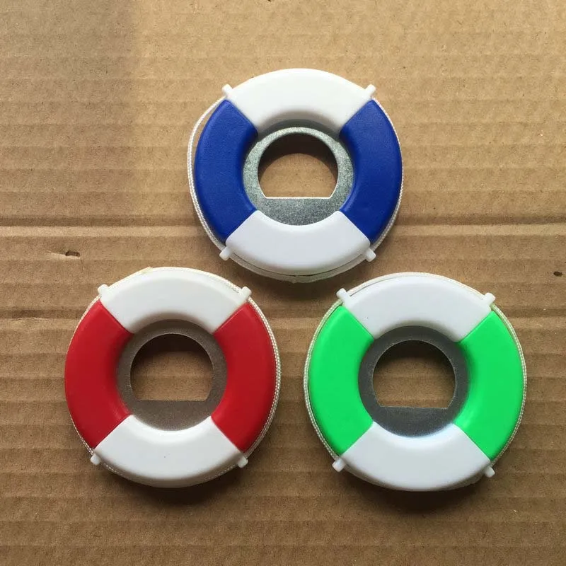 Summer Beach Promotion Round Plastic Beer Opener Beach Gift Ring Buoy Lifesaver Bottle Opener Life Buoy Beer Bottle Opener
