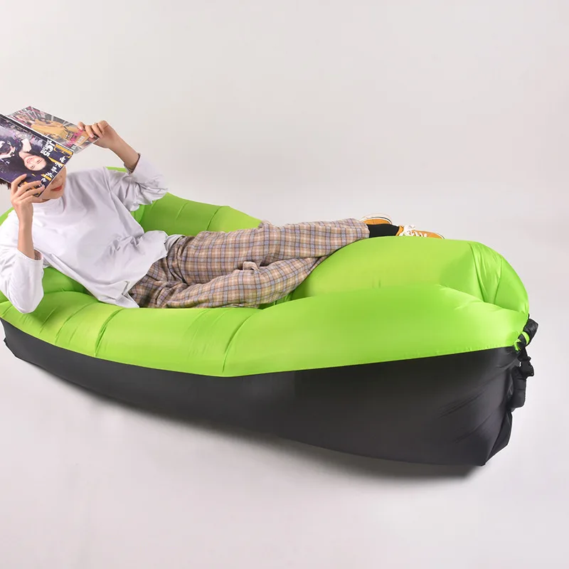 Wholesale Fashion Outdoor Camping Portable Foldable Polyester Waterproof Inflatable Recliner Sofa Bed
