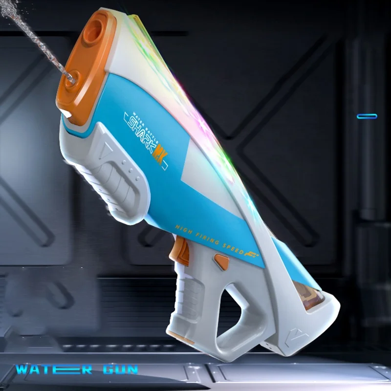 CPS Electric Water Gun for Adults Powerful Automatic Water Gun Light-up Toy Outdoor Summer Toys for Kids