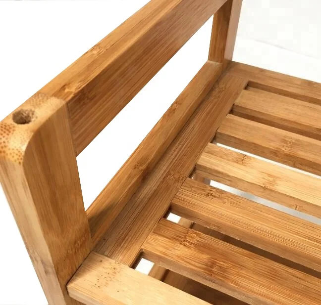 
Современная домашняя вешалка для гостиной, 2 яруса, натуральная Экологически чистая бамбуковая полка для обуви и сапог для дома 