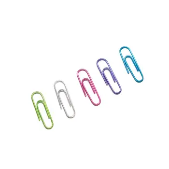 LANTIAN Factory Creative colourful cute paper clip galvanized metal storage paper clip supplies bookmark clamp crystal
