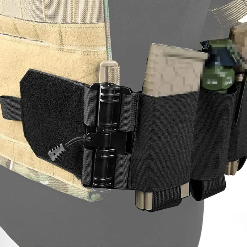 Boucle à Dégagement Rapide Pour Gilet Tactique Molle - Adaptateur Ceinture Latérale, Polymère Robuste, Compatible JPC/CPC/NCP/XPC