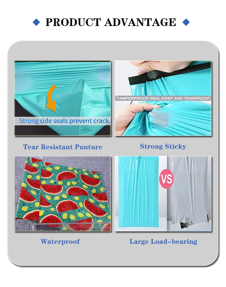 Custom Eco Friendly Poly Mailer Courier Delivery Bag Plastic Mailing