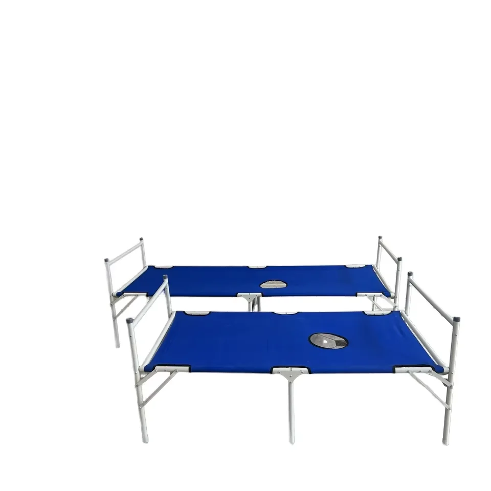 Factory Direct Double Waterproof Oxford Cloth Folding Medical Bed Adult Treatment Bed Cholera Pestis Military Hospital Bed