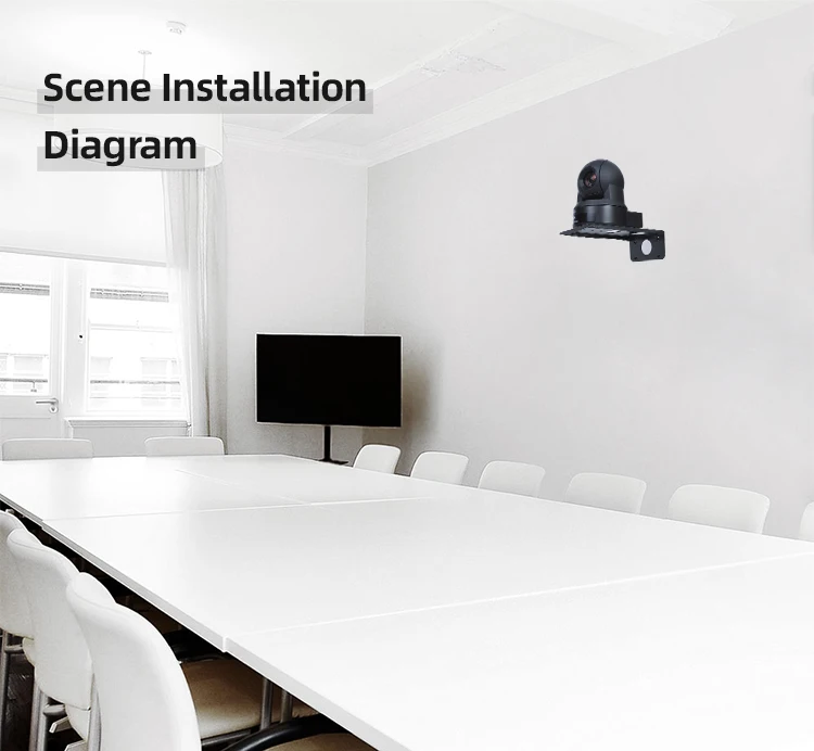 Jjts/katov Wall Mount Bracket For Small Base Video Conference Ptz Camera Video Conference Camera