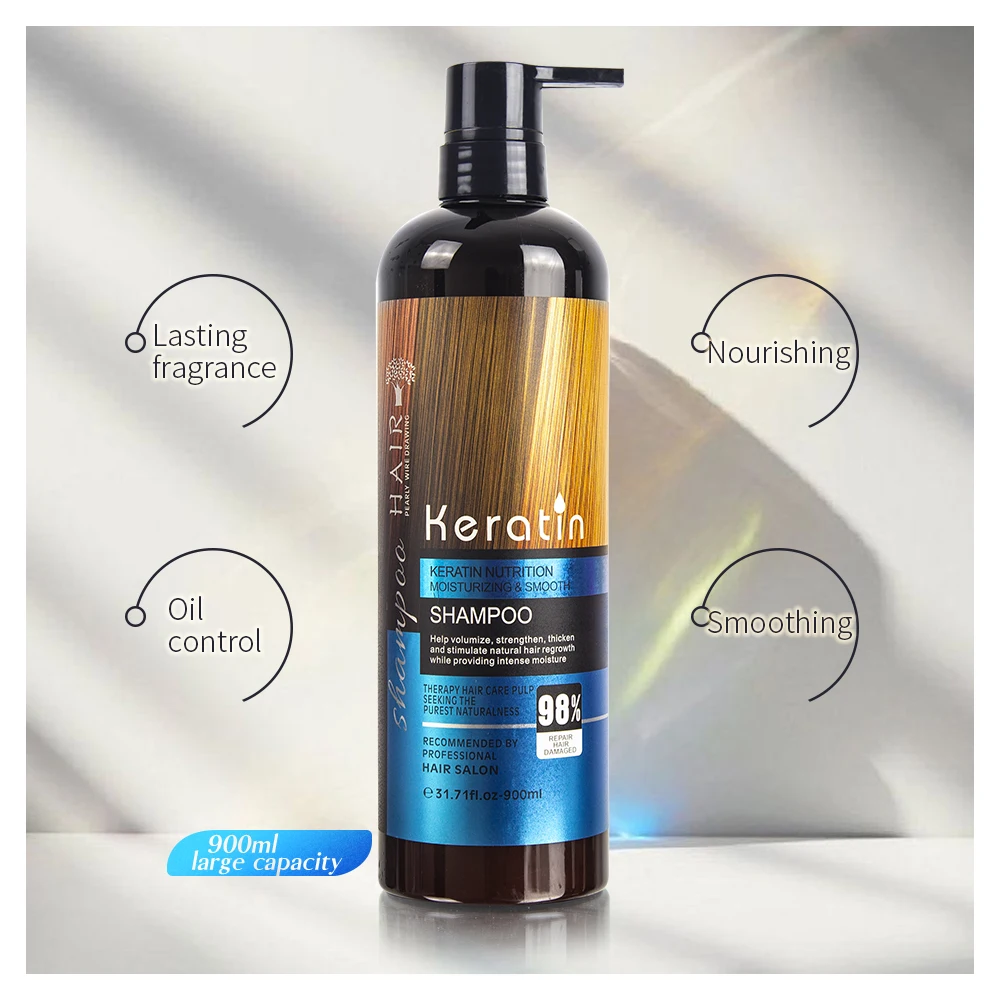 Wholesale Factory Price Best Collagen Fast Long Ginger Color Conditioner France Import Set Herbal Japanese Keratin Hair Shampoo
