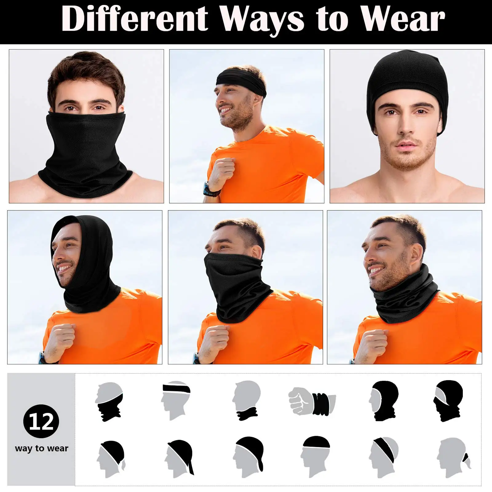 Wholesale High Quality Ice Silk Cool Summer Cooling Neck Gaiter Face ...