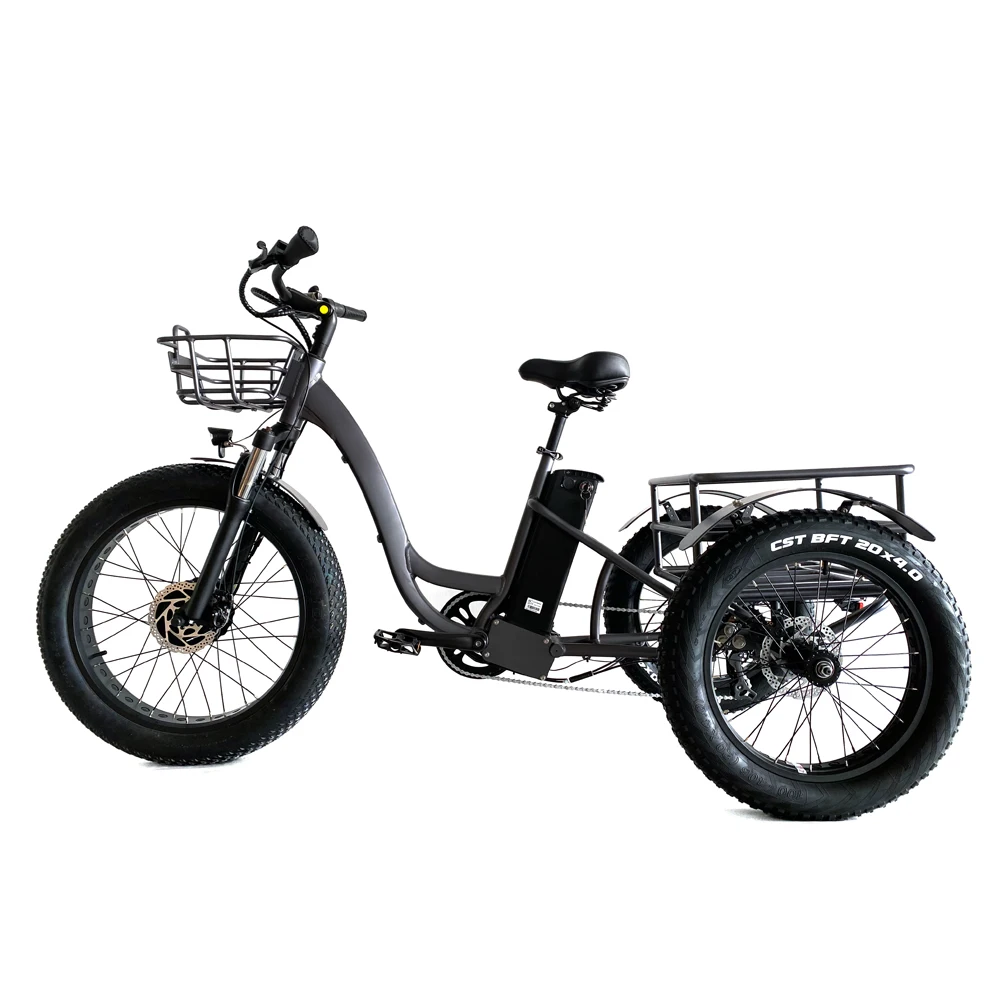 500w 48v Electric Tricycle Bafang Hub Motor 3 Wheel Cycle Pedal Assist ...