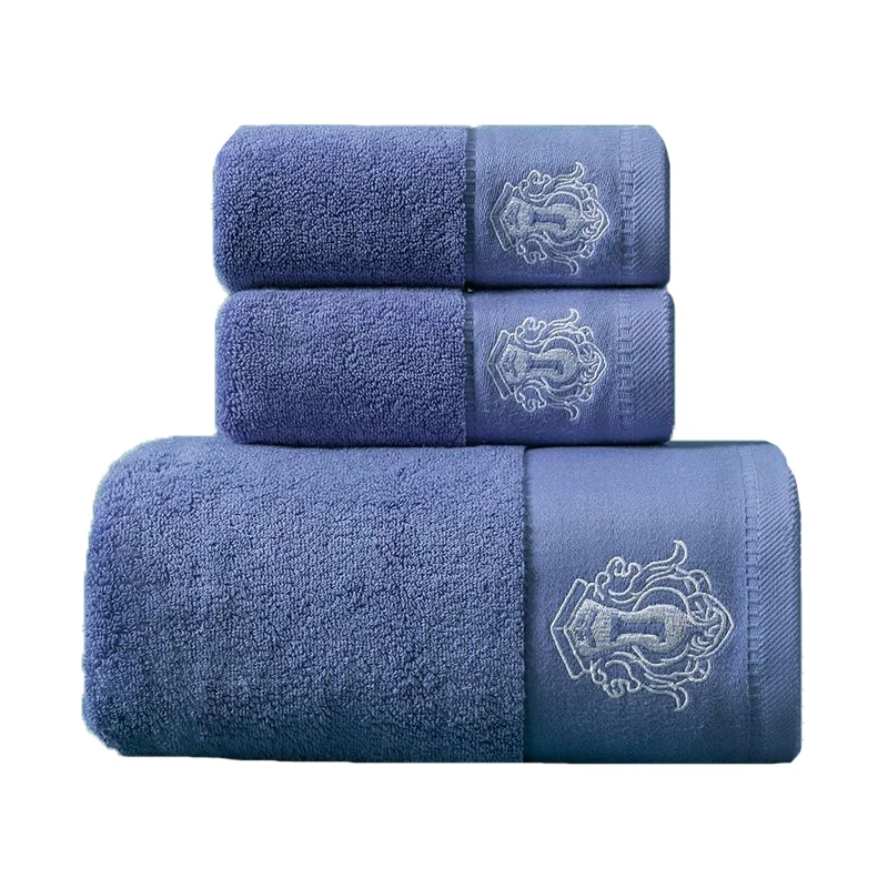 Wholesale pure cotton five-star hotel custom thickened absorbent face towel bath towel