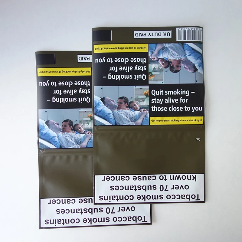 tobacco packing pouch Hot Sale Plastic 50g Rolling Tobacco Pouch/tobacco Packing Pouch/Tobacco  Pouch Bag with Zipper