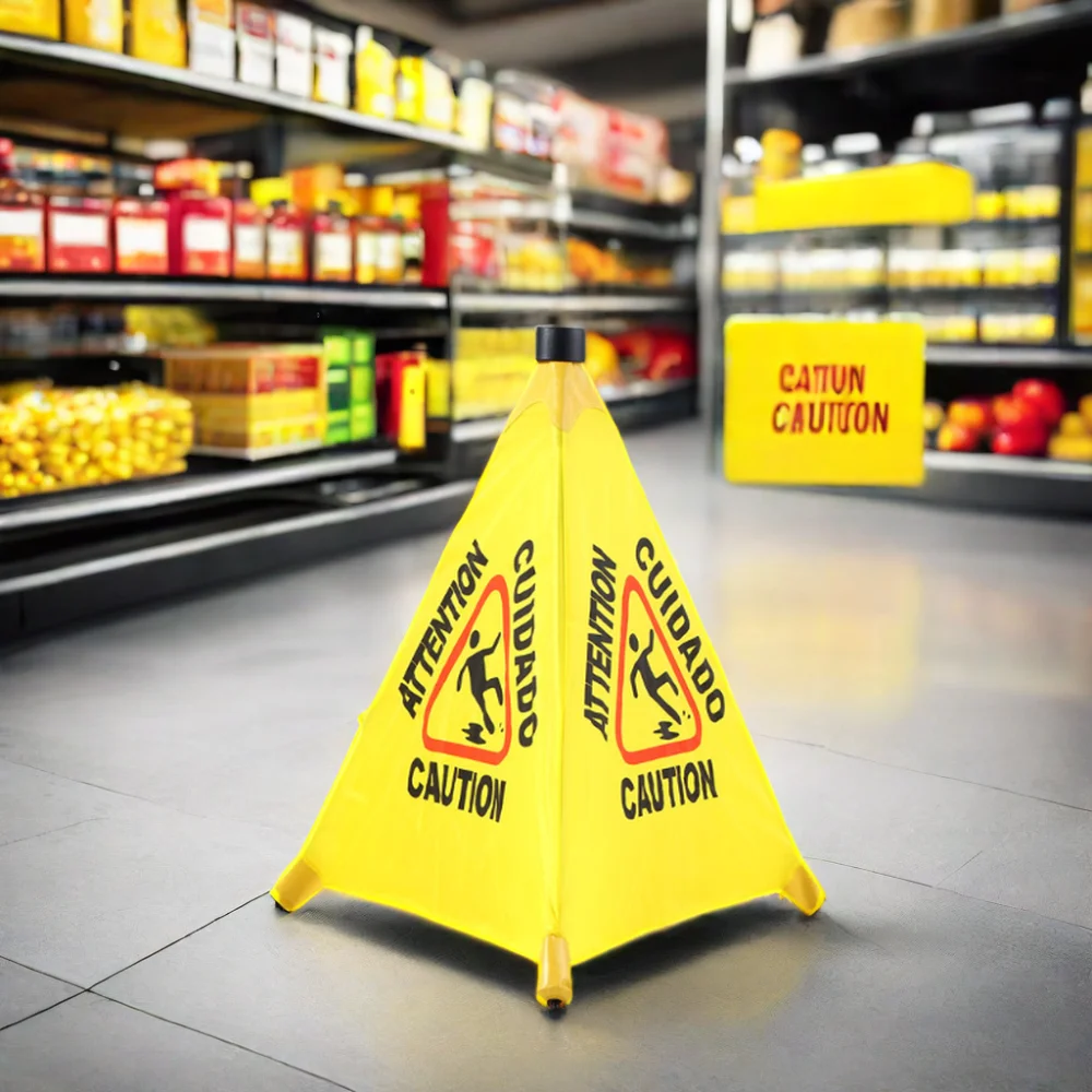 Customized color foldable PP safety caution board plastic warning sign no parking sign wet floor sign factory