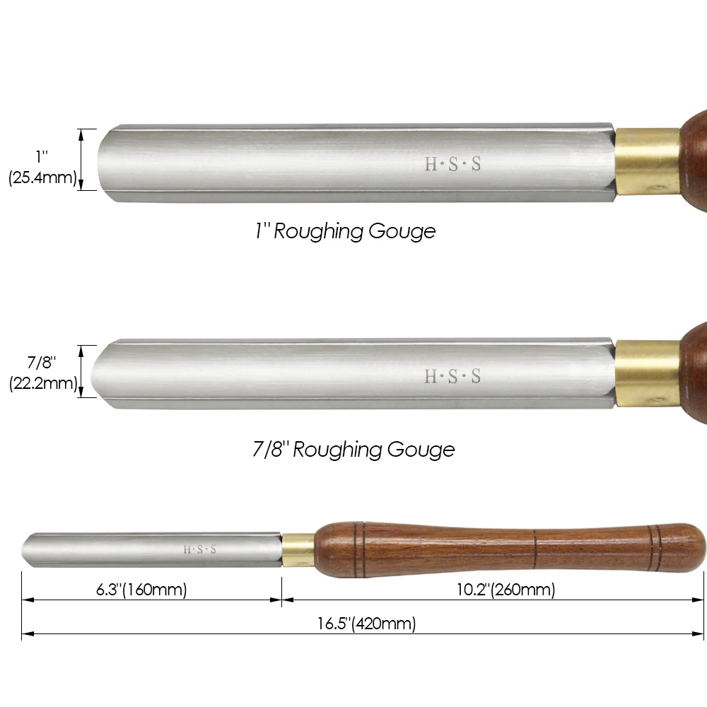 Lathe Chisel 22mm HSS Roughing Gouge Wood newest Turning Tools