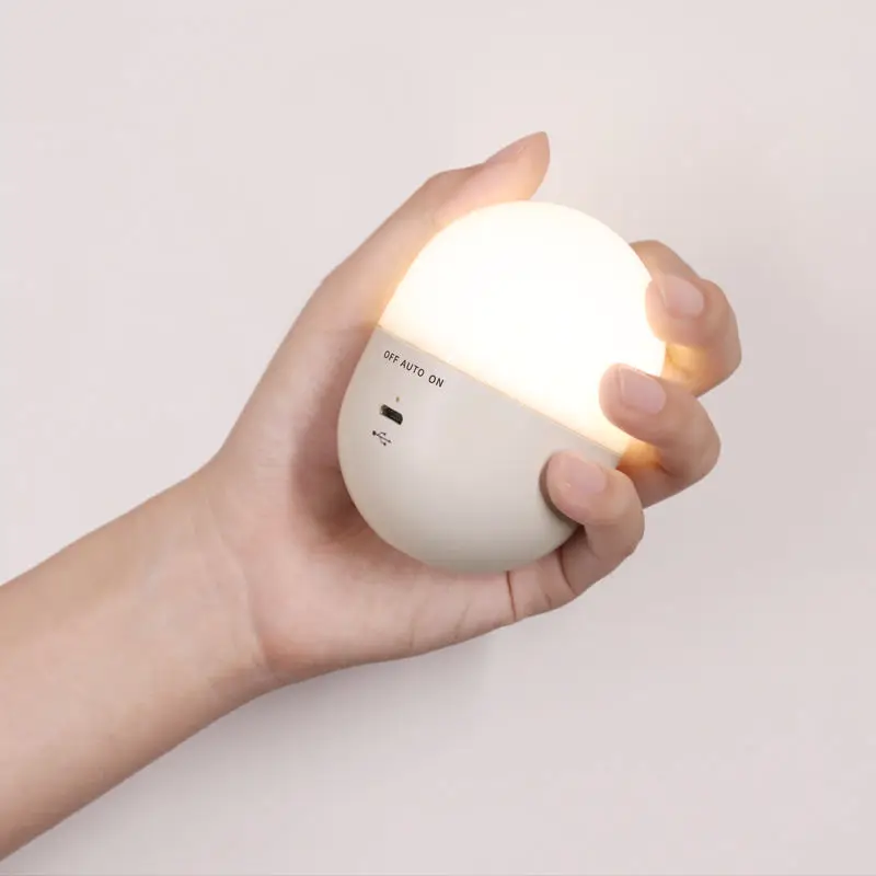 2023 New Design Cute Capsule Shape Led Motion Sensor Cabinet Light Rechargeable Wall Motion Sensor Light Indoor