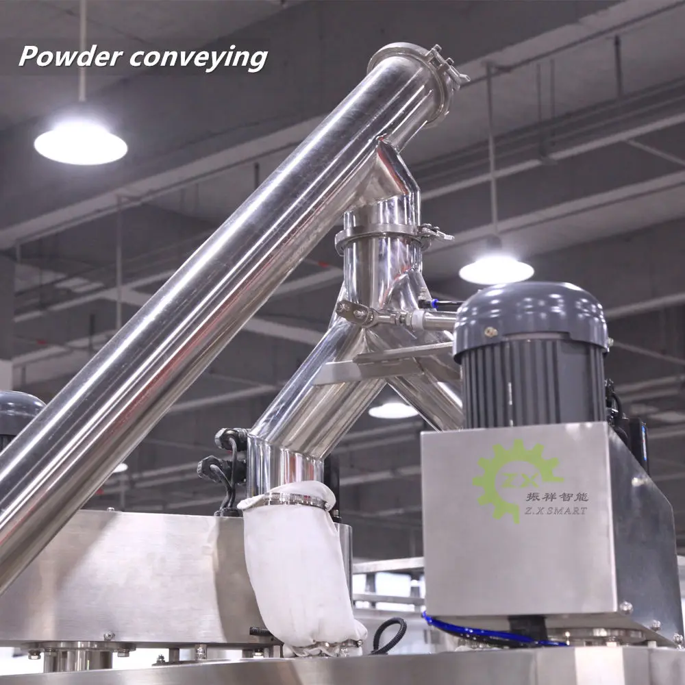 ZXSMART Automatic Auger Milk Protein Powder Seasoning Filler Bottle Vacuum Filling Machine Cheese Powder With Conveyor Feeder