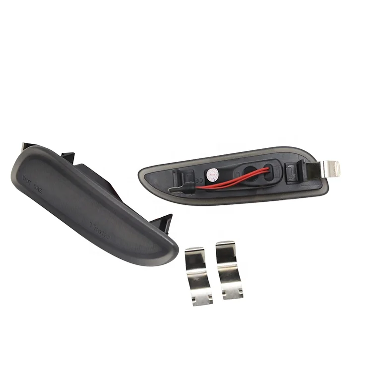 Smoke Front LED Side Marker Lights for 03 06 Mercedes CLK55 AMG CLK500
