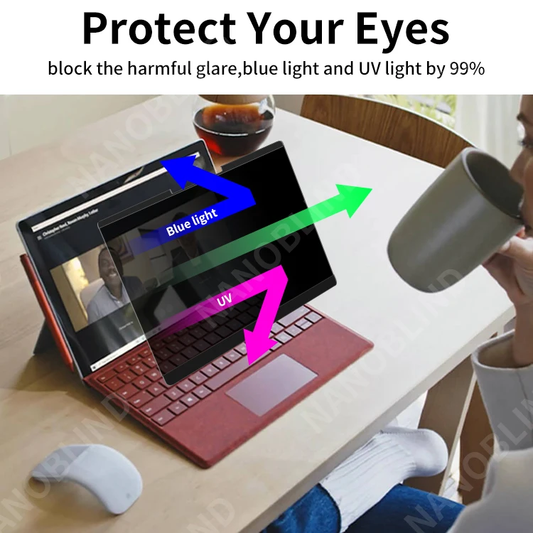 Protection D'écran Anti-espion BROTECT Pour Microsoft Surface Pro 12 | Filtre Lumière Bleue, Anti-rayures, Pose Facile - 5