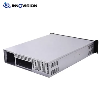 標準の19インチ2uラックマウントatxサーバーシャーシ、フロントパネル