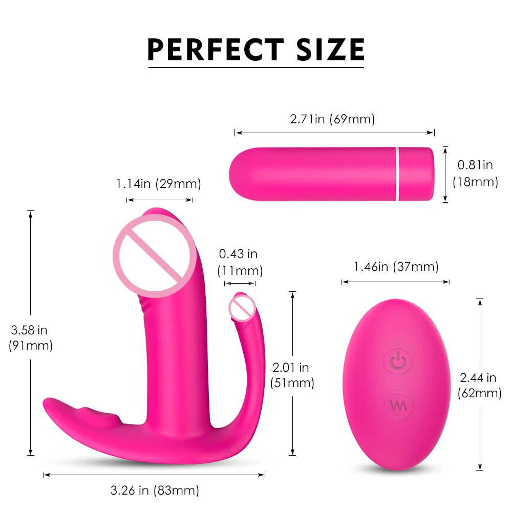 Medical Silicone Remote Control Vibrator USB Charge Wearable Dildo Designed for Women's Sexual Pleasure
