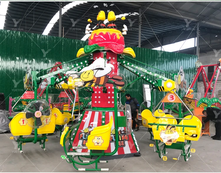 Funfair Rides Rotary Bees Amusement Park Fairground Attraction Manege Family Carnival Fun Game ...