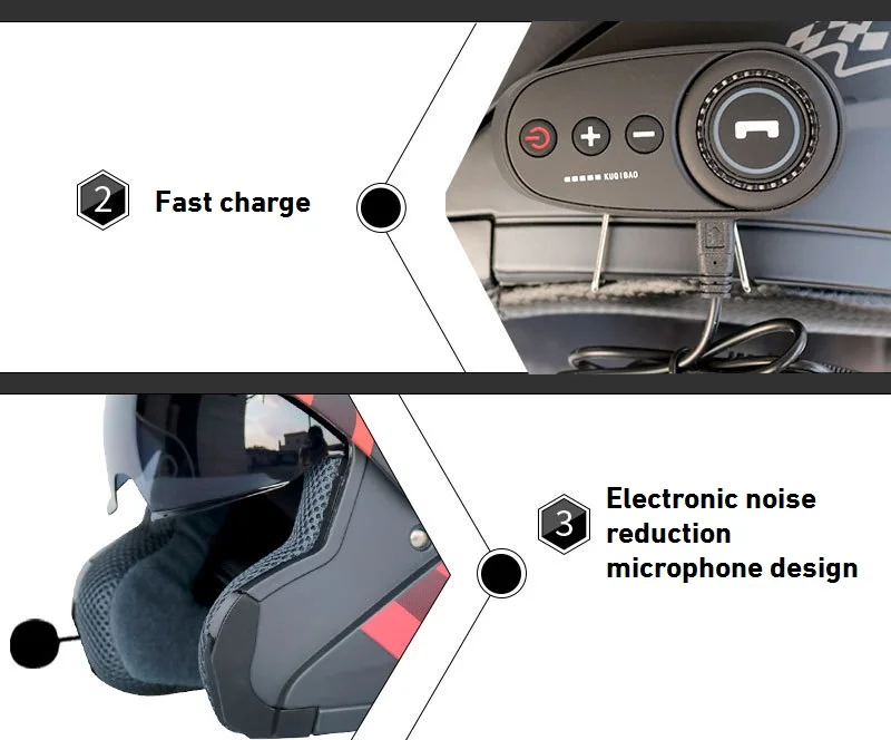 Outdoor Tech Chips 3.0 - Casque Bluetooth Moto Et Ski Avec Son Premium Et Commandes Faciles