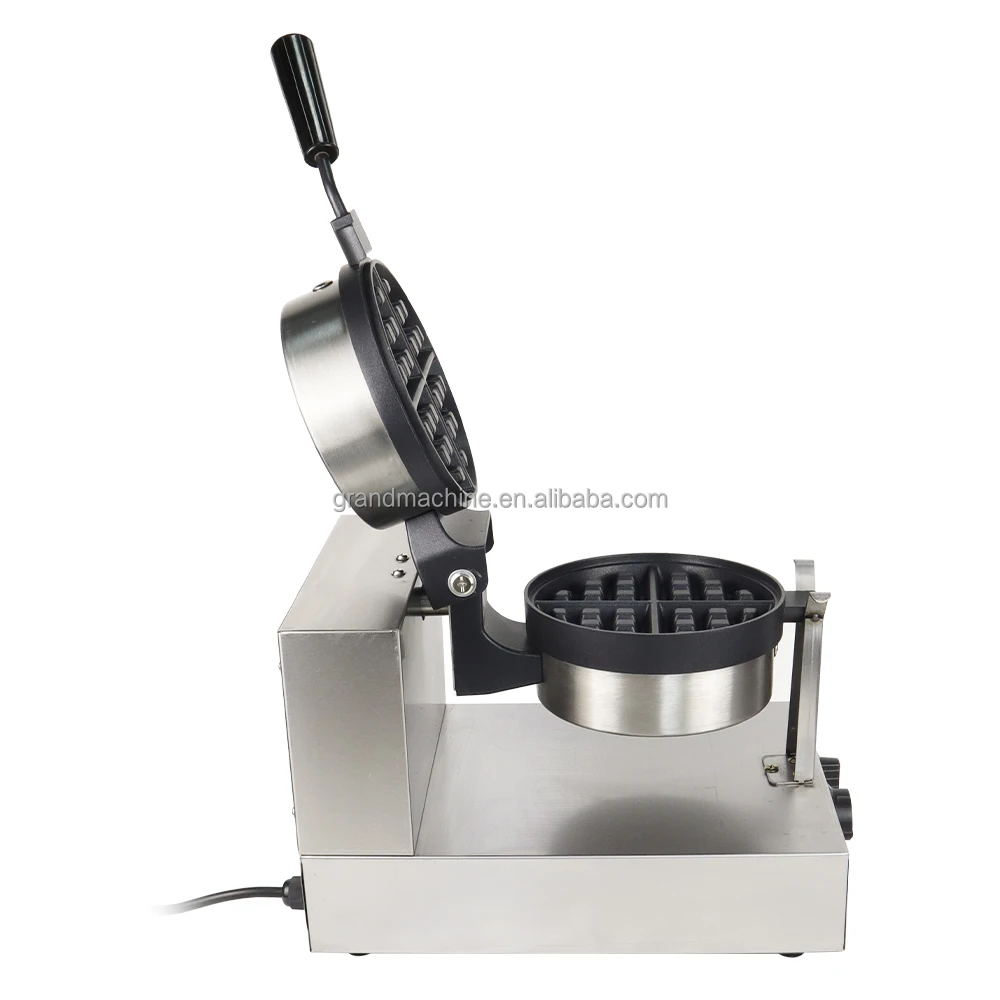 1-Plate Wholesale Price Rotary Waffle Maker Machine Commercial Snack Equipment details