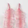 Deep pink elastic shoelaces