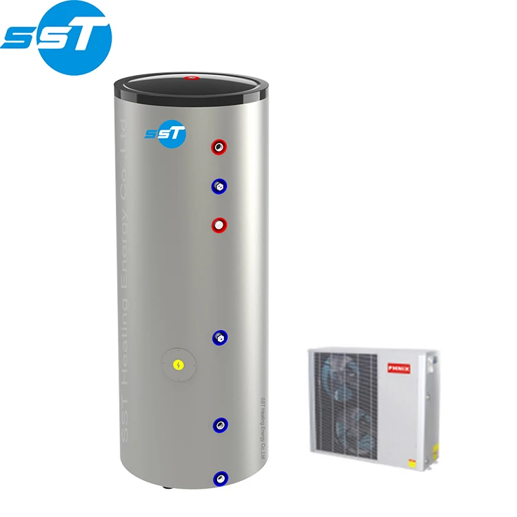 SST Factory Hot water heat pump heater 150L SUS304 cylinders tank europe heat pump heater