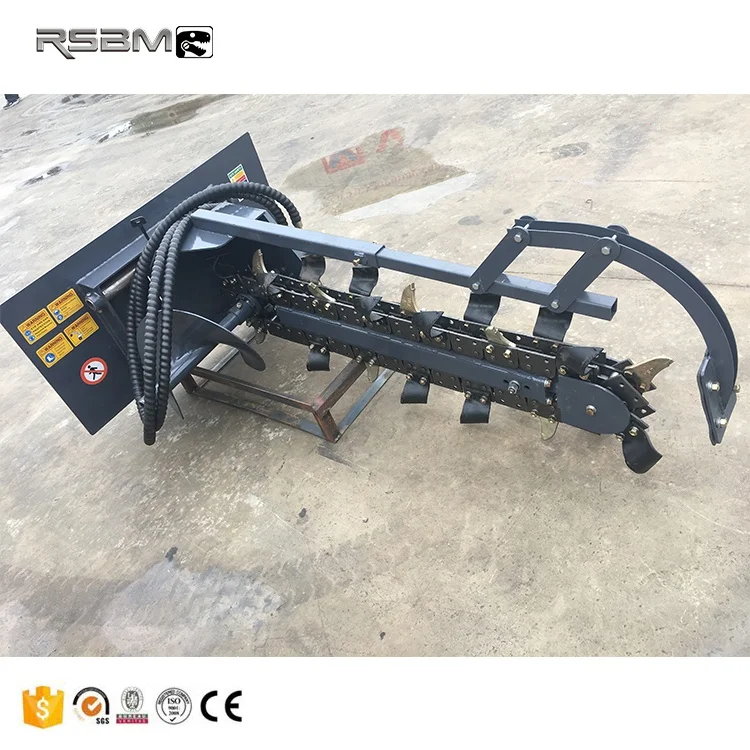 36" 48" Skid Steer Attachments Trencher 5200 kg for Construction works