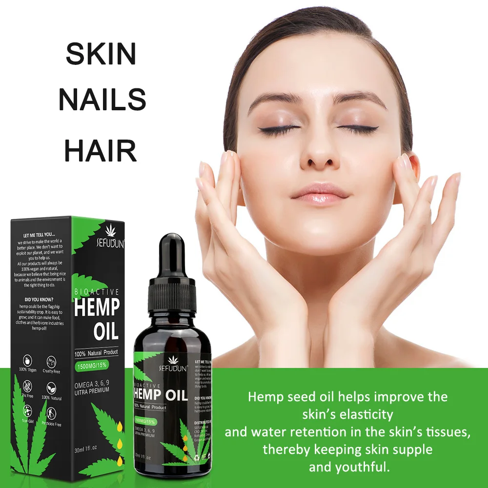 High Quality Wholesale 100 Organic Active 1500mg Hemp Seed Essential