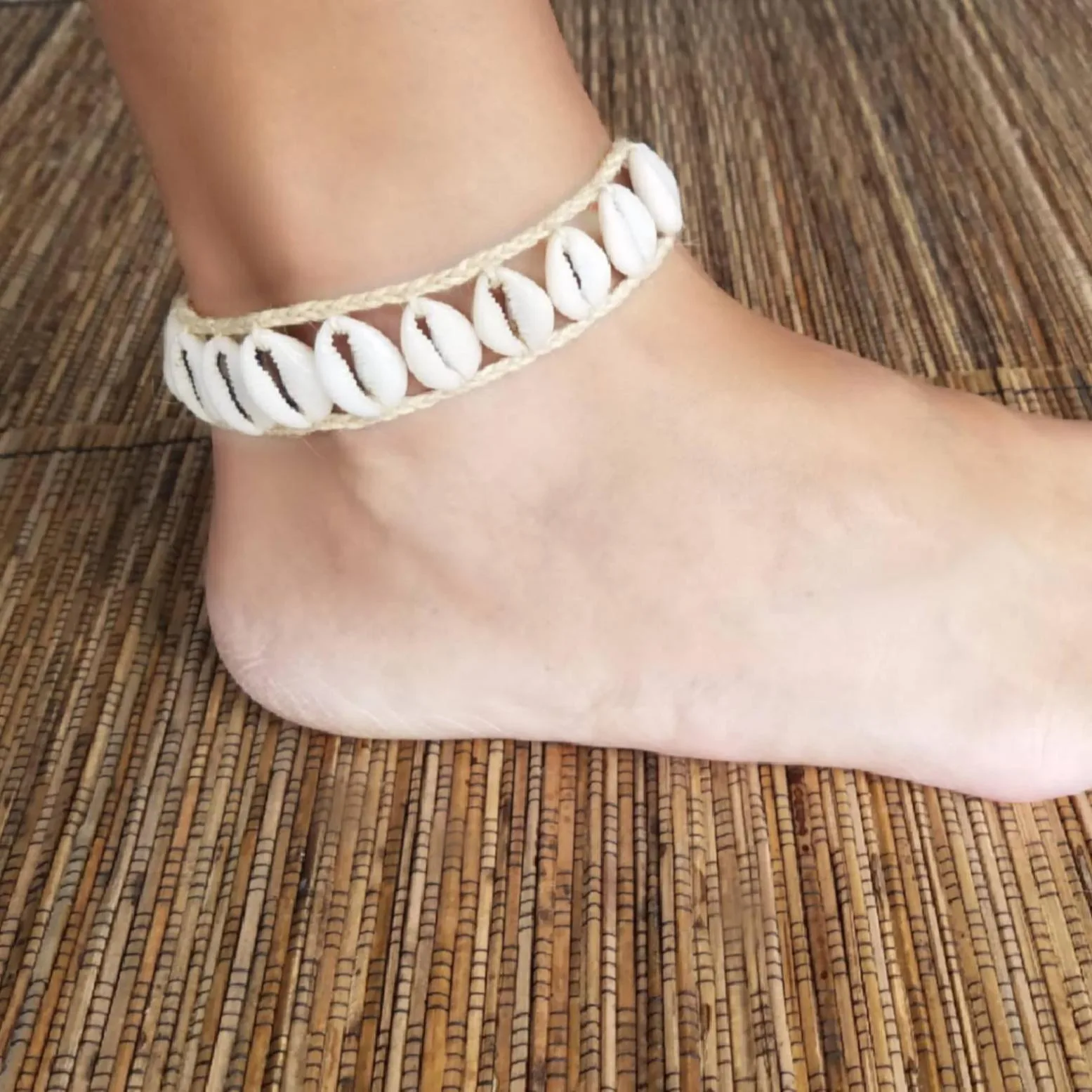 Bohemia Beach Jewelry Anklet Simple Handmade Shell Anklet