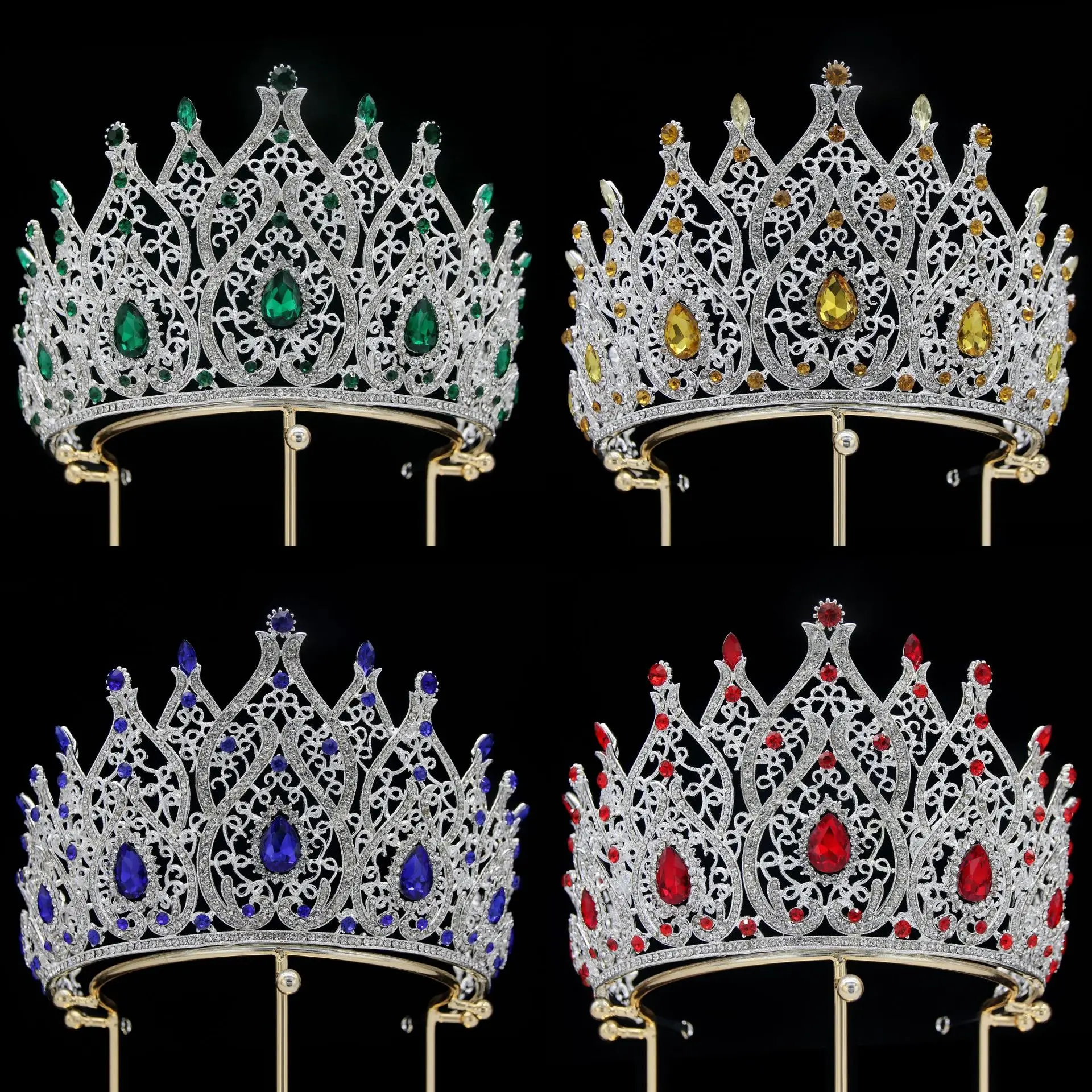 Rose Bessie 2023 New Design Tall Tiara and Crowns for Miss