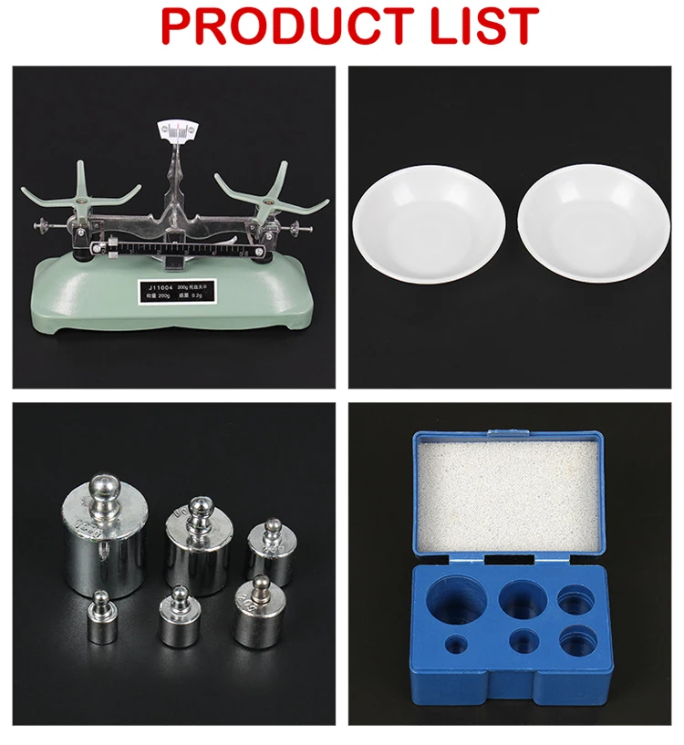 Acouto 200 G/0,2 G Mechanische Lade Balansschaal met Gewichten Physics
