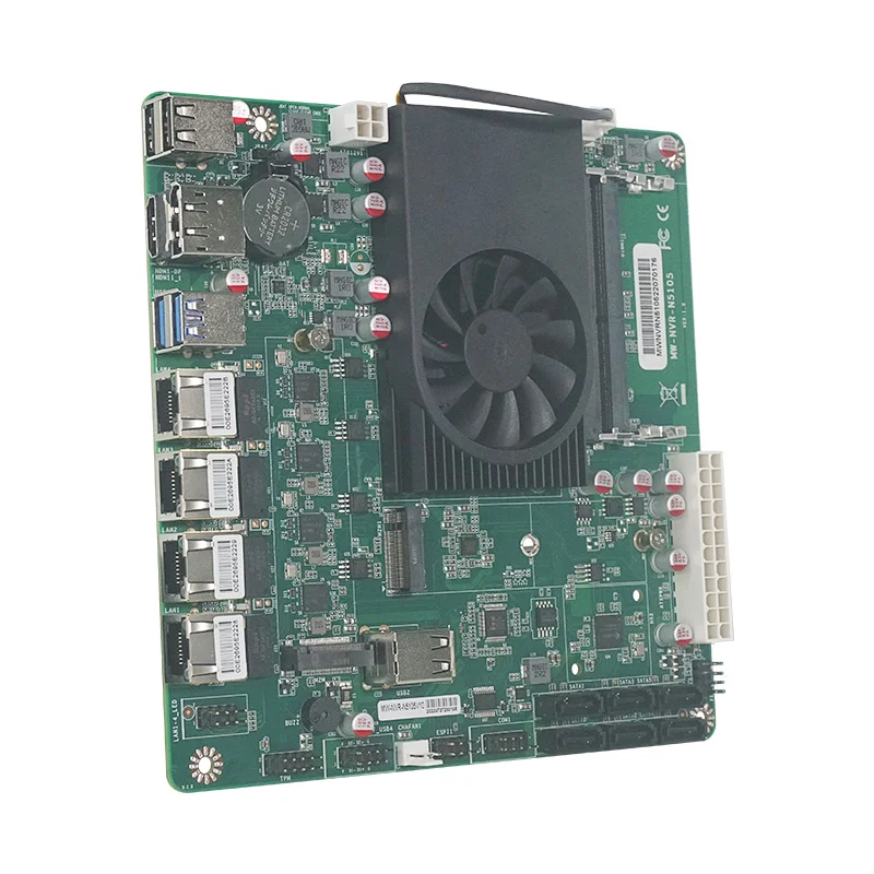 N150 Mini-ITX NAS Moederbord – 4 Cores, 2x 2.5GbE I226, 6x SATA, Dual M.2 NVMe, PCIe 3.0, 6x USB, Dual 4K