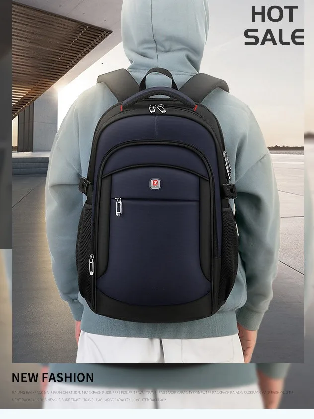 Large Capacity Men's Business Backpack Laptop Bag with USB