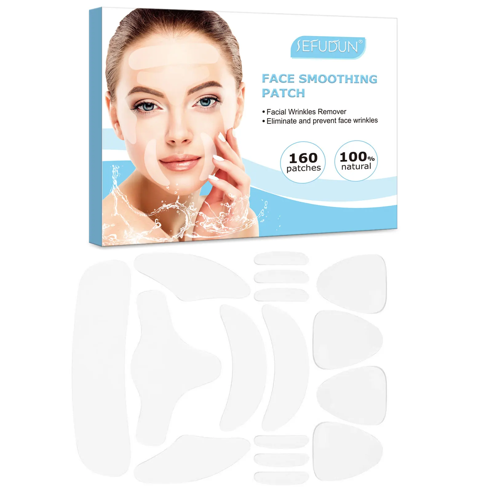 Sefudun Face Smoothing Patch Anti Wrinkle Patch for Smoothing Eye Wrinkle Patches for Face
