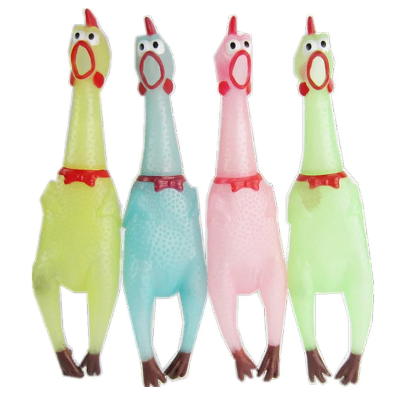 Factory Direct New and Unique Luminous Screaming Chicken Toy Plastic Decompressing Chicken for Ventilation