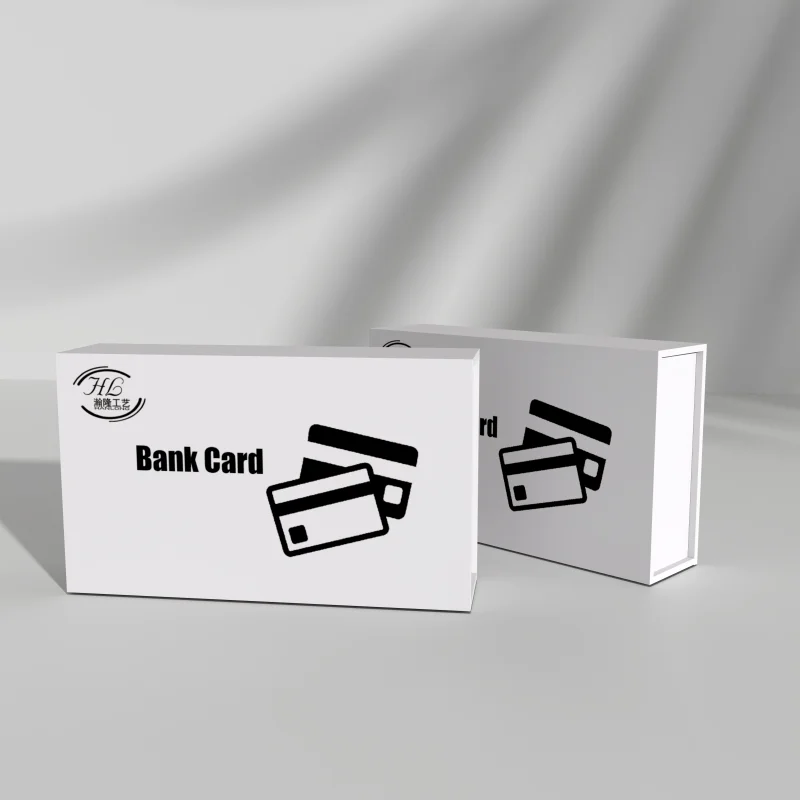 product magnetic foldable gift card packaging box luxury black custom  credit card gift boxes soft paper paperboard boxes-6