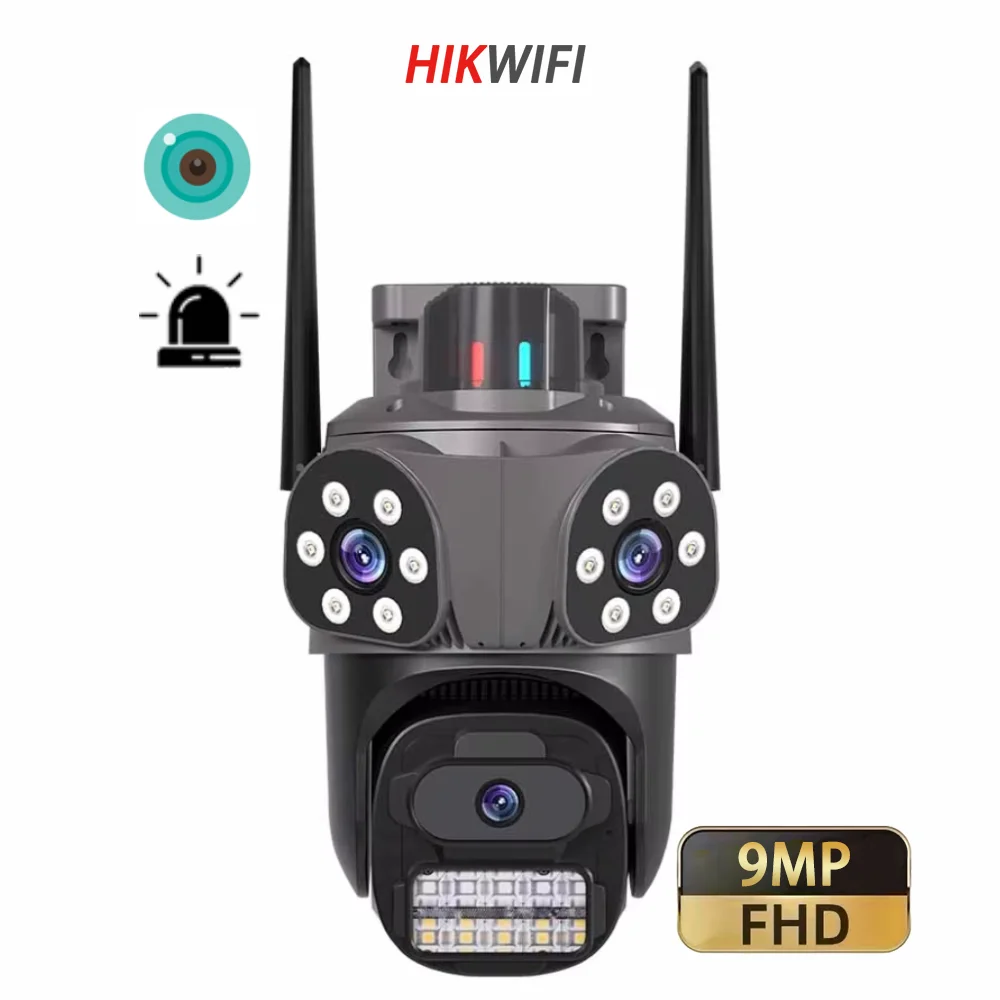 Outdoor Waterproof IP66 Dome Camera Two-Way Voice Intercom 10x Zoom Humanoid Tracking Motion Detection Supports SD Memory Card