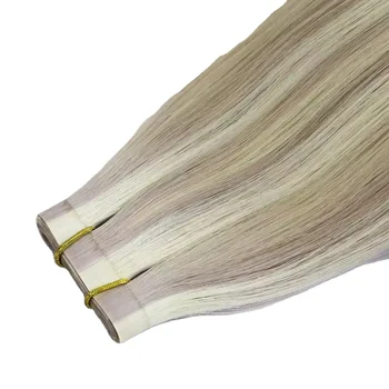 Pu Seamless Invisible skin weft extension Long Tape Hair Double Drawn Extensions Virgin Weft Hair Adhesive weft hair