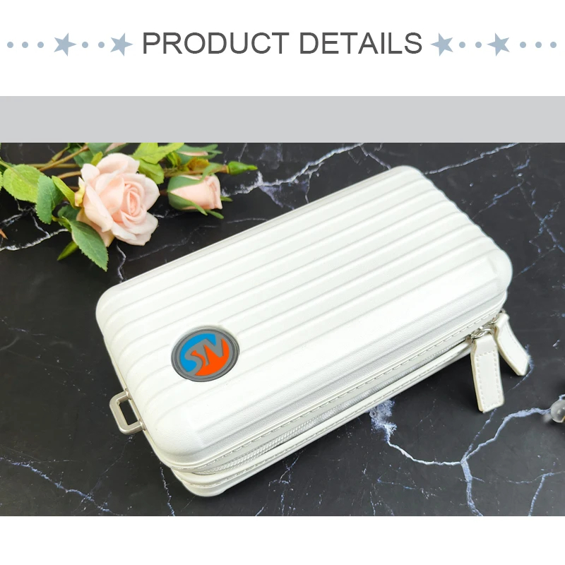 Custom Logo Eco Friendly Hanging Zipper Hard Makeup Case Travel Cosmetic Bags EVA Cosmetic Bag factory