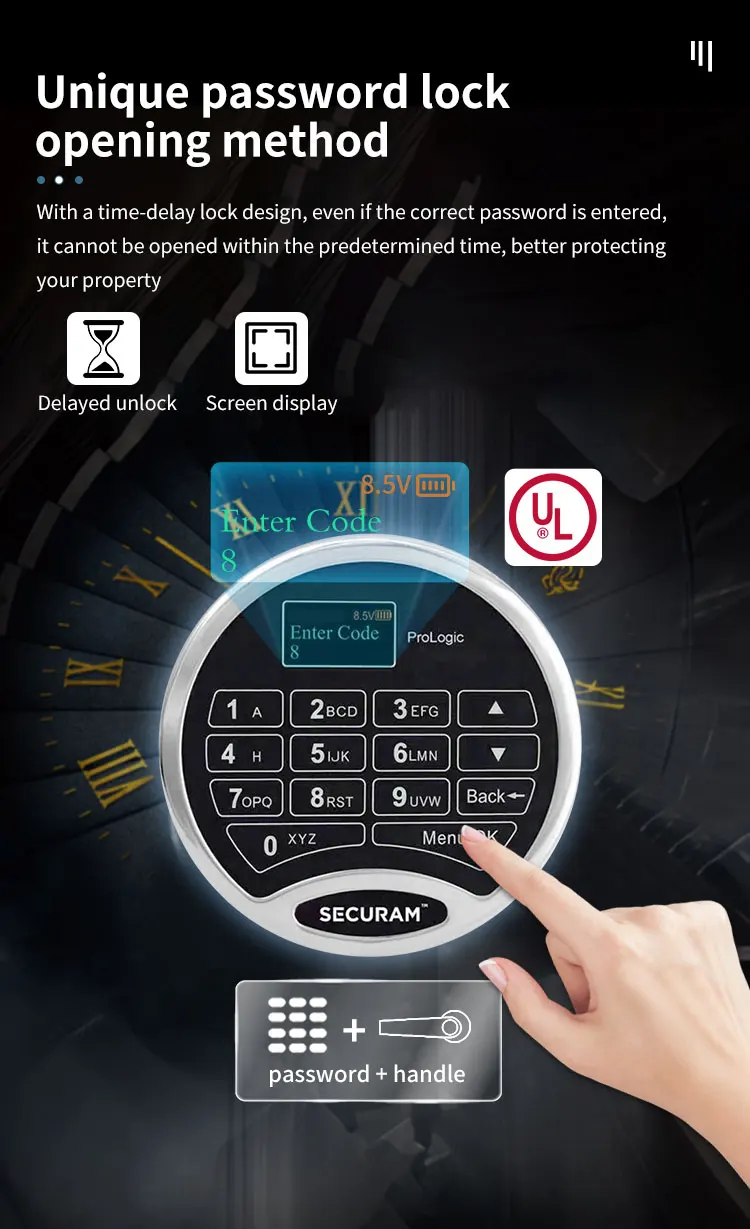 CEQSAFE Anti-theft Storage Cabinet Password Lock Safe Box for Money Home Hotel Bank supplier