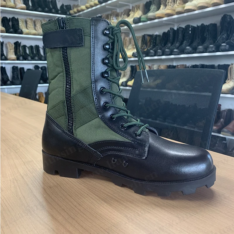 Xc,Outdoor Infantry Training Hardwearing Rubber Sole Combat Boots Green/black Altama Men