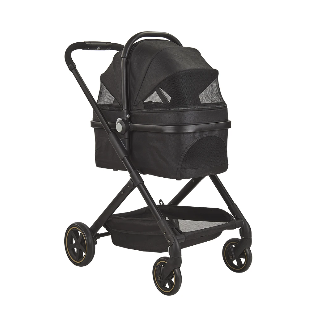 Puppy Pram Detachable Carrier Luxury Folding Jogger Big Dog Cage Cat