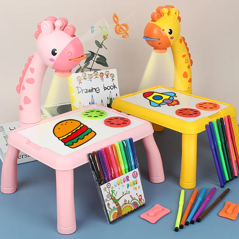 Mini Table Paintings For Children Smart Giraffe Style - Temu