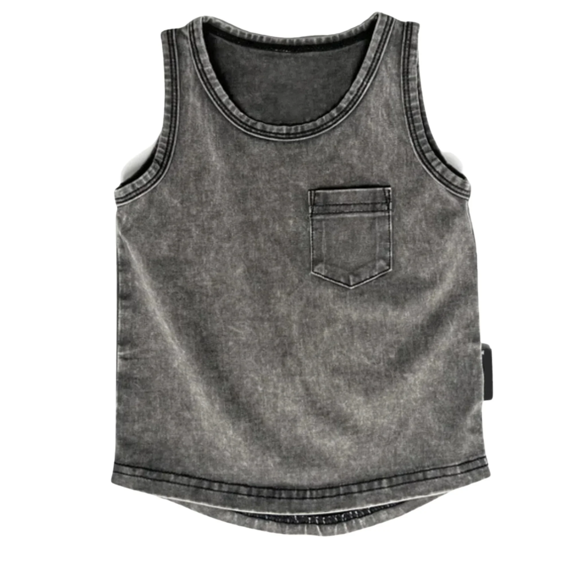 Alibaba.com: Xinshangxiu K062003 Vintage Acid Wash Kids Tank Top, 100%  Cotton, Custom Logo Options: Ideal for wholesale summer apparel with OEM  service support.