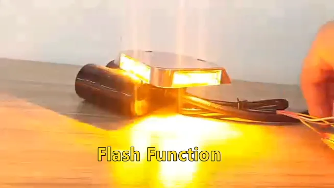 4X 12/24V FLUSH Fit Bianco Con Flash Indicatore Luce Gialla Per - Foto 2