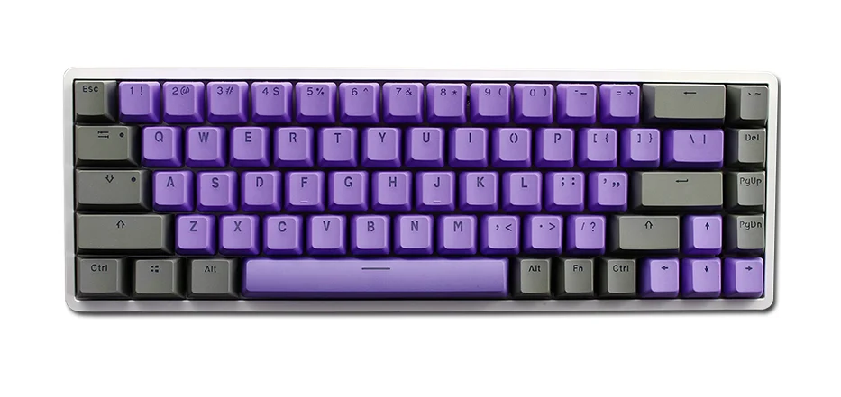 Royal Kludge RK 68 keys custom doubleshot PBT blue red yellow grey cherry mx blank keycaps key keycap for RK68 keyboard