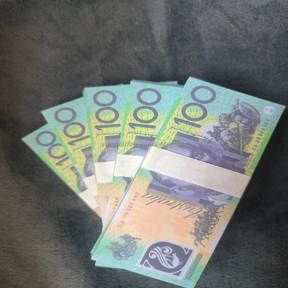 Australian 100 AUD Banknotes Fast Delivery for Halloween and Easter Festivals Packaged in Bags Made of Paper