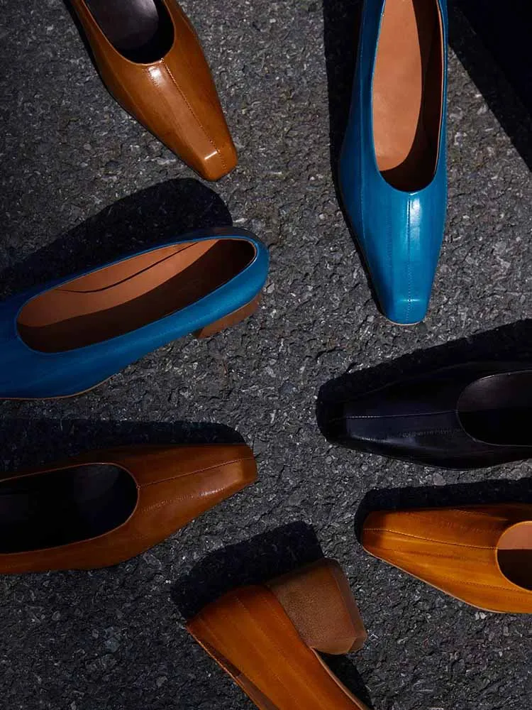 2025 Spring New Imported Eel Skin High-end Leather Shoes Temperament Single Shoes High Heels Women