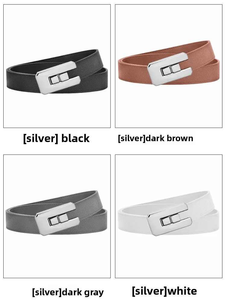 Customized Slim Leather Belt For Women Versatile Casual Accessory_voghion.com